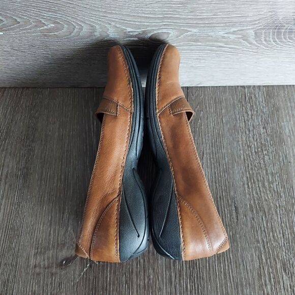 Merrell Apure Saddle Loafers Women's Size 9 Brown Leather Casual Slip Ons - Picture 7 of 13